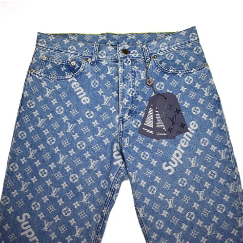 suprem lv cotton|supreme x Louis Vuitton jean.